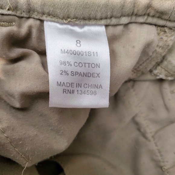 Authentic Rugged Co. Khaki Cargo‎ Shorts Size 8 - Picture 4 of 6